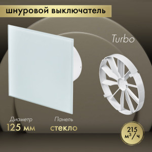 Вытяжной вентилятор Awenta System+ Turbo 125W / KWT125W-PTG125-ZZ125