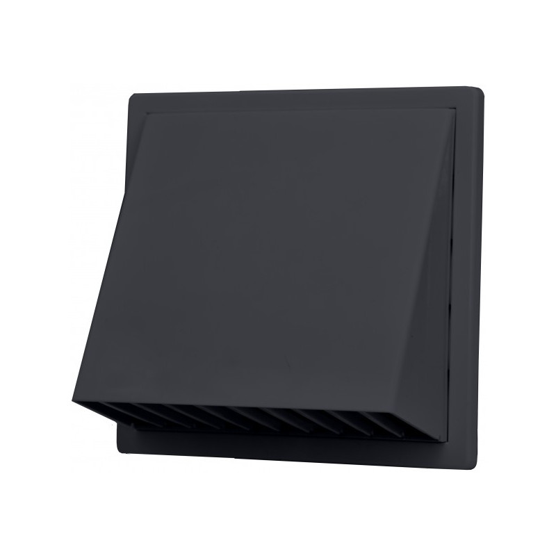 Фасадная решетка airRoxy 02-501GR (d100) черная