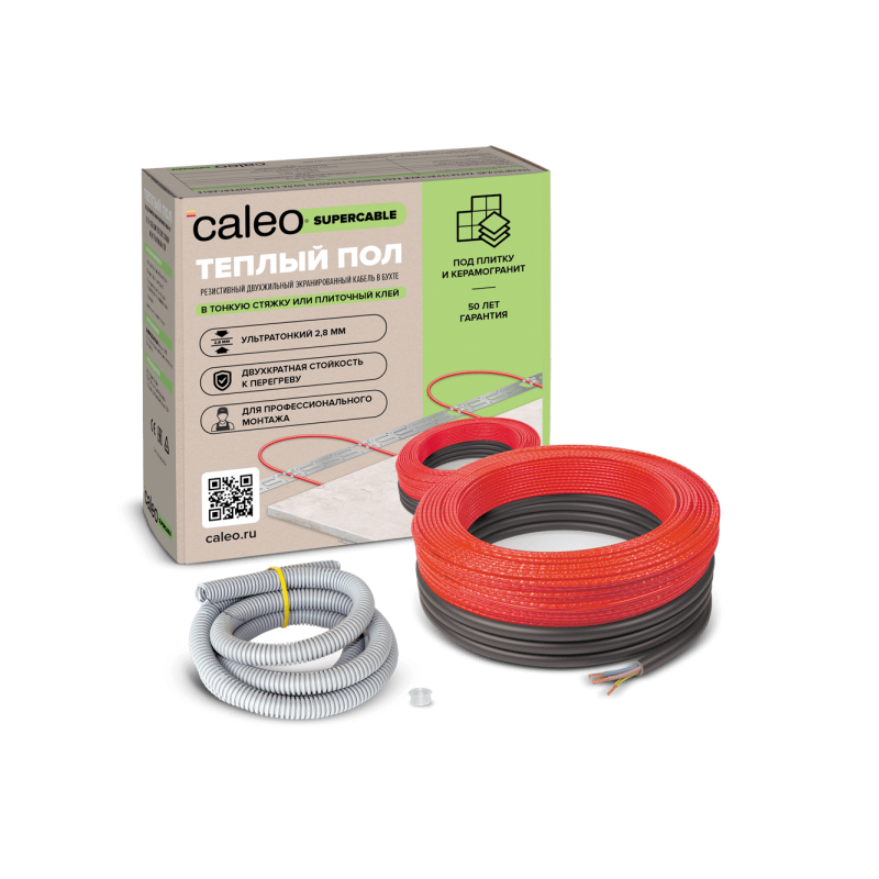 Нагревательный кабель Caleo Supercable 18W-120 16.6 кв.м. 2160 Вт